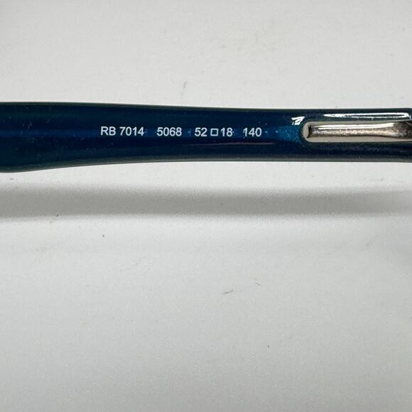 Ray-Ban Eyeglasses Frame RB7014-5068 Unisex Tortoise Blue 52-18-140 H19933 - Picture 5 of 7